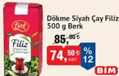 BERK DÖKME SİYAH ÇAY FİLİZ 500 G